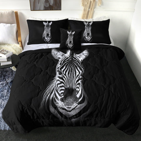 Image of 4 Pieces Zebra SWBD2997 Comforter Set