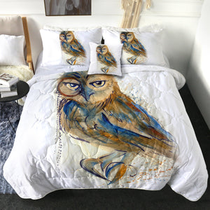 4 Pieces Owl SWBD3001 Comforter Set