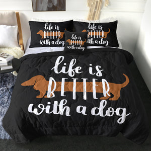 4 Pieces Dog Lover SWBD3017 Comforter Set