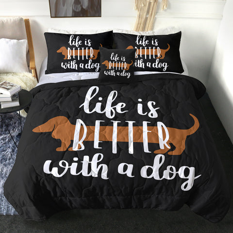 Image of 4 Pieces Dog Lover SWBD3017 Comforter Set