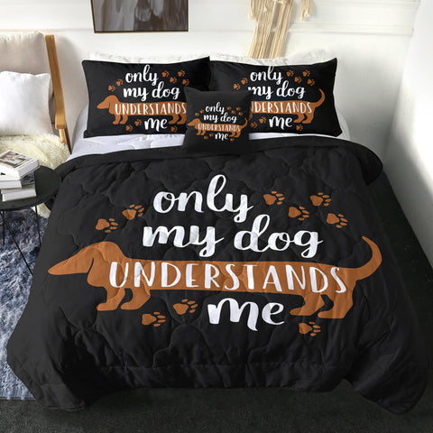 Image of 4 Pieces Dog Lover SWBD3019 Comforter Set