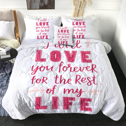 Image of 4 Pieces Love SWBD3021 Comforter Set