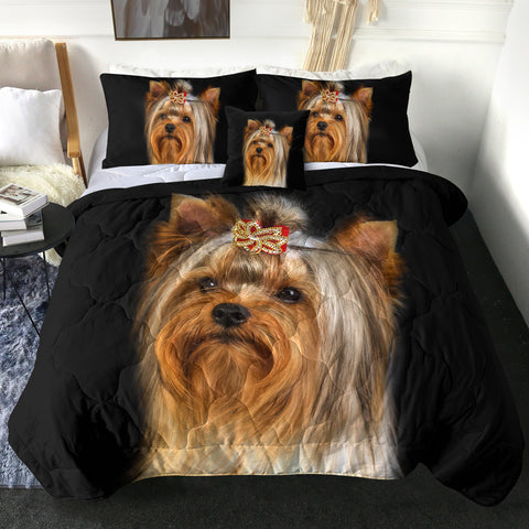 Image of Brown Maltese Black SWBD3299 Comforter Set