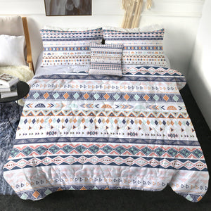 White Bohemian Aztec SWBD3309 Comforter Set