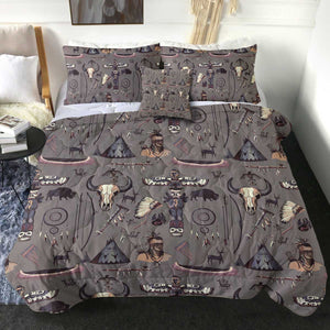 Brown Hunter Bohemian Pattern SWBD3337 Comforter Set