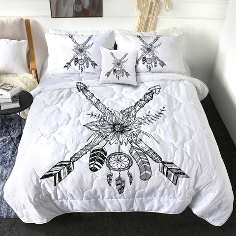 Image of Floral Dreamcatcher & Arrows SWBD3350 Comforter Set