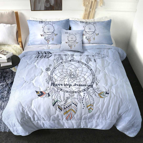 Image of Never Stop Dreaming Round Dreamcatcher SWBD3357 Comforter Set