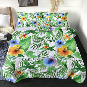 Colorful Flowers & Leaves SWBD3368 Comforter Set