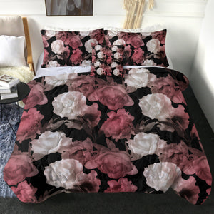 Pink & White Flowers SWBD3369 Comforter Set