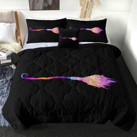 Image of Colorful Gradient Flying Broom SWBD3383 Comforter Set