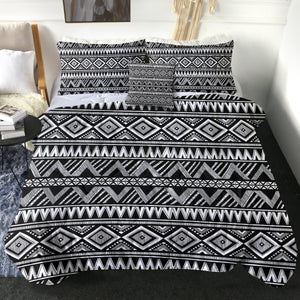B&W Aztec Pattern SWBD3458 Comforter Set