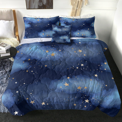 Image of Stars On The Night Sky SWBD3475 Comforter Set