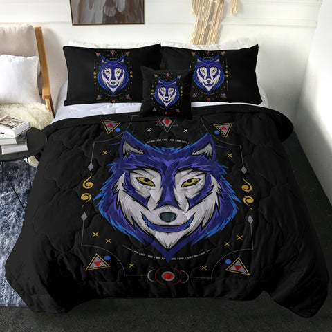 Image of Blue Wolf Bandana SWBD3477 Comforter Set