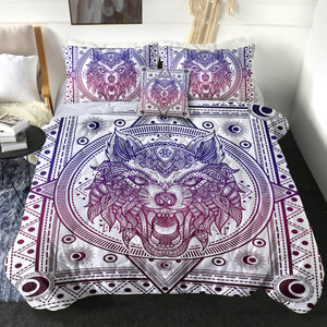 Angry Wolf B&W Bandana SWBD3602 Comforter Set