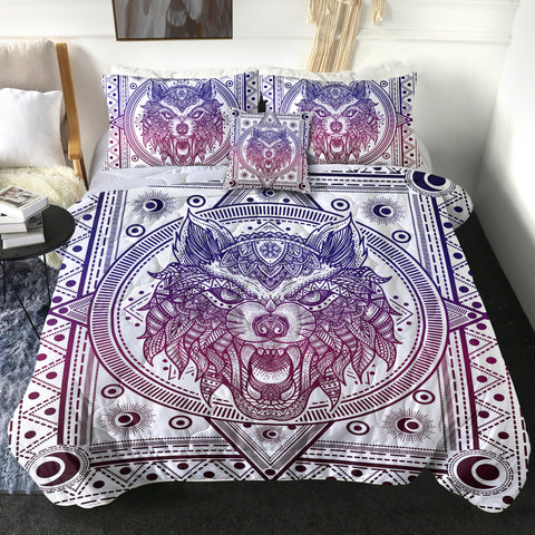 Image of Angry Wolf B&W Bandana SWBD3602 Comforter Set