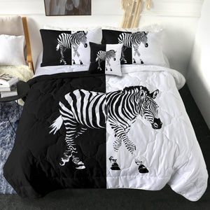 B&W Zebra SWBD3648 Comforter Set