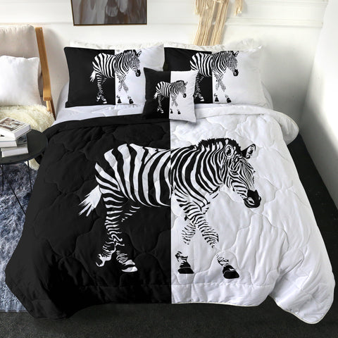 Image of B&W Zebra SWBD3648 Comforter Set