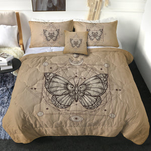 Vintage Butterfly Zodiac SWBD3653 Comforter Set