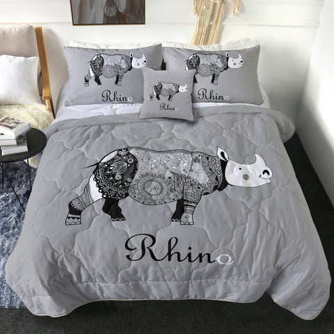 Image of B&W Aztec Rhino SWBD3657 Comforter Set