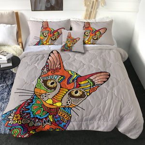 Colorful Aztec Sphynx SWBD3664 Comforter Set