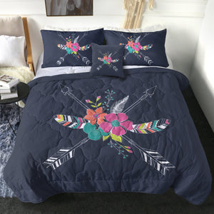 Floral Arrows & Feather SWBD3668 Comforter Set