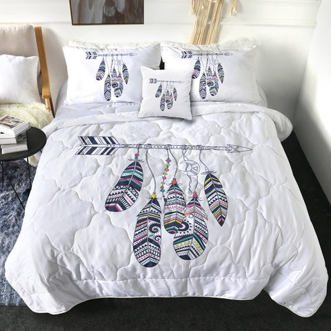 Image of Feathers On Straight Arrow SWBD3669 Comforter Set