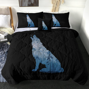 Night Forest Wolf SWBD3673 Comforter Set