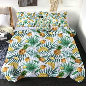 Tropical Pineapple & Bananas SWBD3677 Comforter Set
