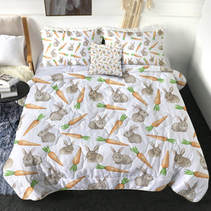 Rabbits & Carrots Monogram SWBD3680 Comforter Set