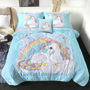 Rainbow Lovely Unicorn SWBD3690 Comforter Set
