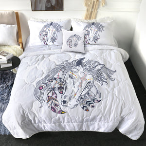 Female Dreamcatcher Horse Sketch SWBD3694 Comforter Set