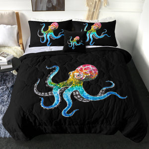 Multicolor Dot Octopus SWBD3696 Comforter Set