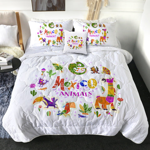 Image of Mexico Cartoon Animals SWBD3747 Comforter Set