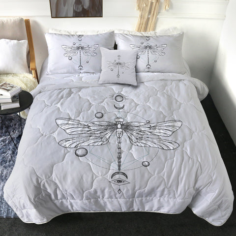 Image of Sun-Moon Butterfly Sketch Line SWBD3752 Comforter Set