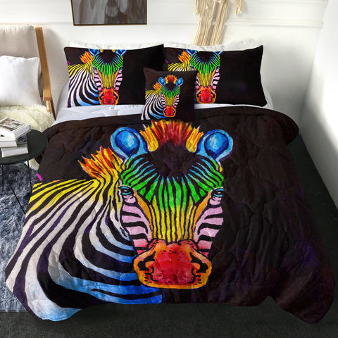 Image of RGB Color Zebra SWBD3761 Comforter Set