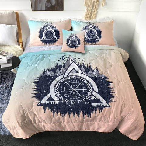 Image of Triangle Zodiac Forest SWBD3765 Comforter Set