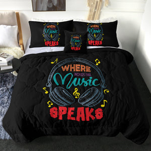 Where Music Speak - Headphone SWBD3823 Comforter Set