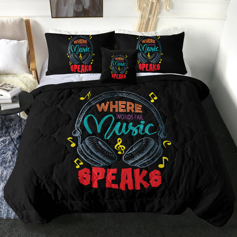 Image of Where Music Speak - Headphone SWBD3823 Comforter Set