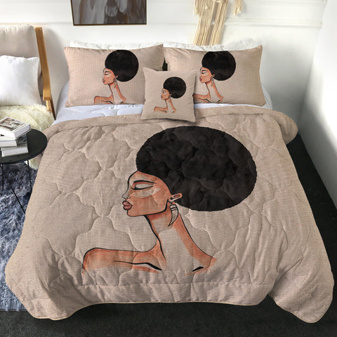 Image of Beautiful Afro Lady SWBD3865 Comforter Set