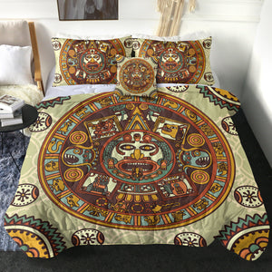 Vintage Acient Aztec Zodiac SWBD3867 Comforter Set
