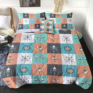 Colorful Pastel Aztec Checkerboard SWBD3869 Comforter Set