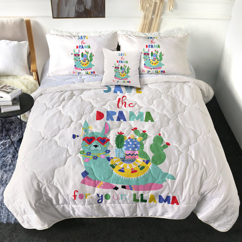 Image of Save The Drama For Your Llama SWBD3877 Comforter Set
