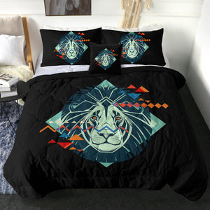 Lion Triangle Geometric Illustration SWBD3917 Comforter Set