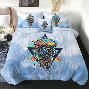 Octopus Triangle - Watercolor Pastel Theme SWBD3933 Comforter Set