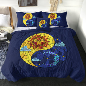 Yin Yang Sun & Moon Geometric SWBD3940 Comforter Set