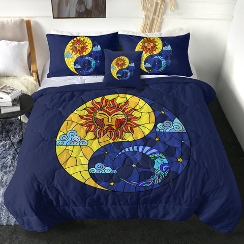 Image of Yin Yang Sun & Moon Geometric SWBD3940 Comforter Set