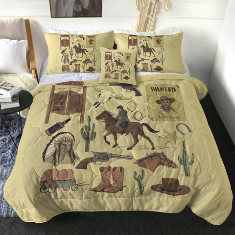 Image of Signature Vintage Cowboy SWBD4103 Comforter Set