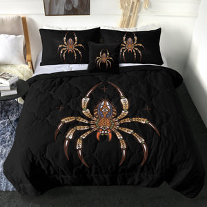 Brown Mandala Spider SWBD4104 Comforter Set