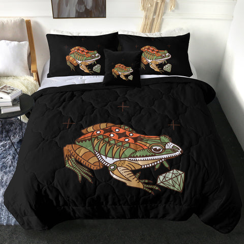Image of Vintage Color Frog & Diamond SWBD4106 Comforter Set