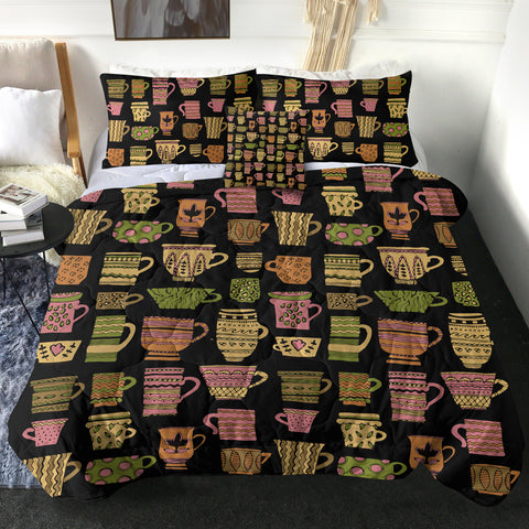 Image of Vintage Ceramic Aztec Pattern SWBD4123 Comforter Set